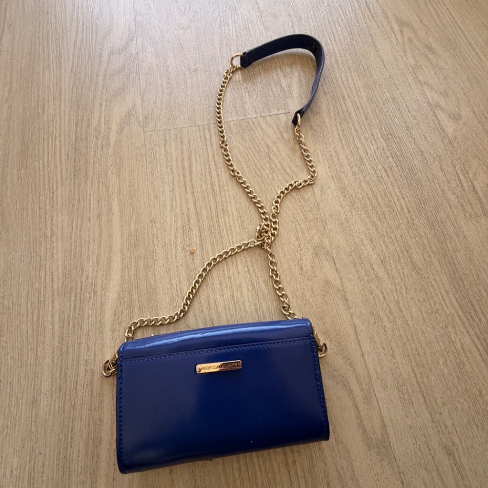 Rebecca minkoff blue studded purse - Picture 4 of 5